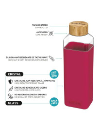 Пляшка для води Quokka Maroon 700 мл (40025)