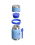 Термос для еды с ложкой Stanley Adventure To-Go Food Jar + Spork Blue Sky 710 мл (100000110537)